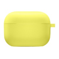 Силиконовый футляр с микрофиброй для наушников Airpods 4 Желтый / Bright Yellow