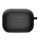 Силиконовый футляр с микрофиброй для наушников Airpods 4 Черный / Black