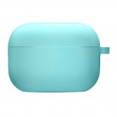 Силиконовый футляр с микрофиброй для наушников Airpods 4 Бирюзовый / Marine Green Силиконовый футляр с микрофиброй для наушников Airpods 4 Бирюзовый / Marine Green