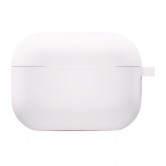 Силиконовый футляр с микрофиброй для наушников Airpods 4 Белый / White Силиконовый футляр с микрофиброй для наушников Airpods 4 Белый / White