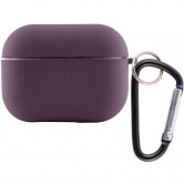 Силиконовый футляр с микрофиброй для наушников Airpods 4 Фиолетовый / Elderberry Силиконовый футляр с микрофиброй для наушников Airpods 4 Фиолетовый / Elderberry