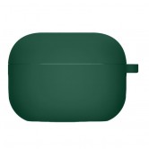 Силиконовый футляр с микрофиброй для наушников Airpods 4 Зеленый / Pine green Силиконовый футляр с микрофиброй для наушников Airpods 4 Зеленый / Pine green