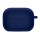 Силиконовый футляр с микрофиброй для наушников Airpods 4 Темно-синий / Midnight blue