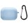 Силиконовый футляр с микрофиброй для наушников Airpods 4 Голубой / Lilac Blue