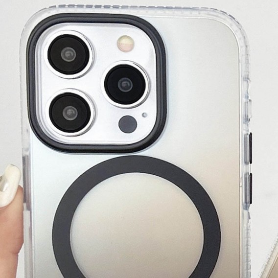 Чохол TPU+PC Shadow with MagSafe для Apple iPhone 15 Pro (6.1"), Gray