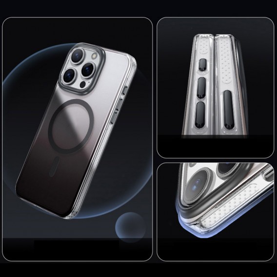 Чохол TPU+PC Shadow with MagSafe для Apple iPhone 15 Pro (6.1") Black