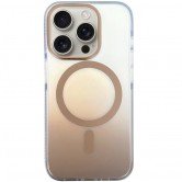 Чехол TPU+PC Shadow with MagSafe для Apple iPhone 15 Pro (6.1 дюйма) Quicksand gold