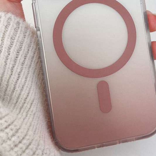 Чохол TPU+PC Shadow with MagSafe для Apple iPhone 16 (6.1") Rose Gold - зображення 1 