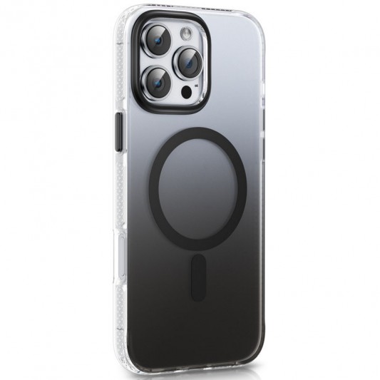 Чехол TPU+PC Shadow with MagSafe для Apple iPhone 16 Pro (6.3") Black - изображение 4