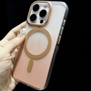Чохол TPU+PC Shadow with MagSafe для Apple iPhone 16 Pro (6.3"), Quicksand gold
