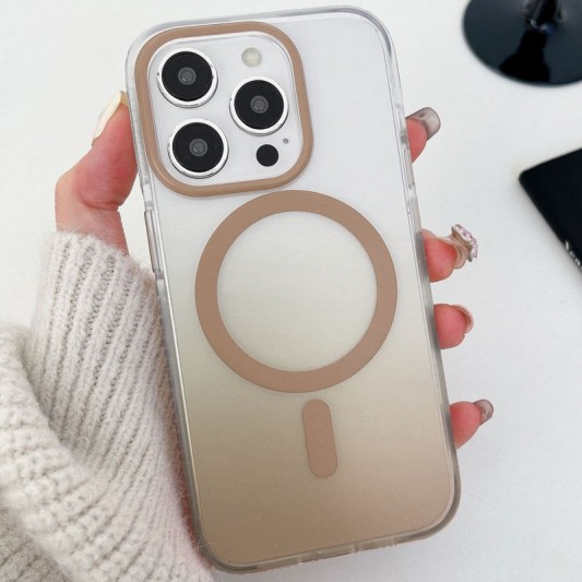 Чохол TPU+PC Shadow with MagSafe для Apple iPhone 16 Pro Max (6.9"), Quicksand gold - зображення 1 
