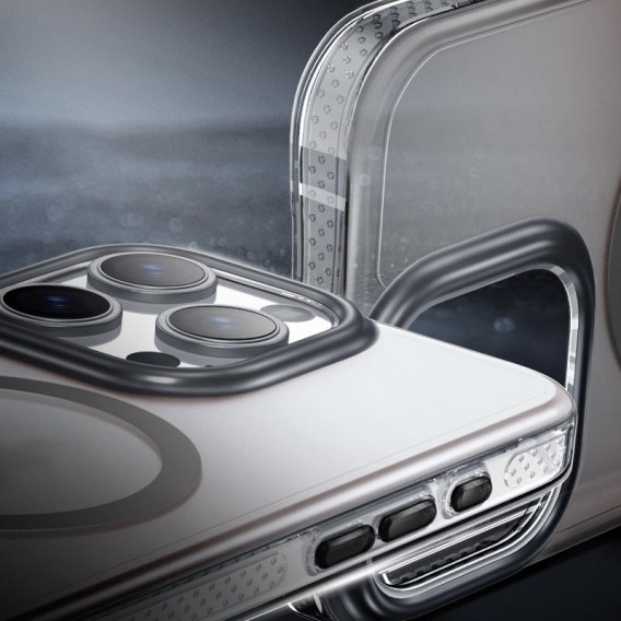 Чохол TPU+PC Shadow with MagSafe для Apple iPhone 14 Pro (6.1"), Gray