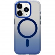 Чехол TPU+PC Shadow with MagSafe для Apple iPhone 14 Pro Max (6.7") Blue