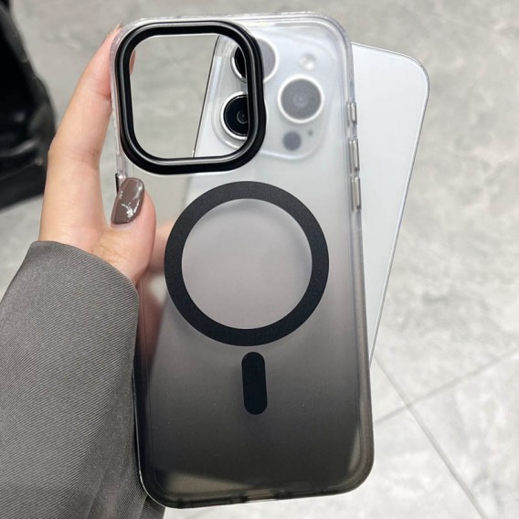 Чехол TPU+PC Shadow with MagSafe для Apple iPhone 14 Pro Max (6.7"), Black