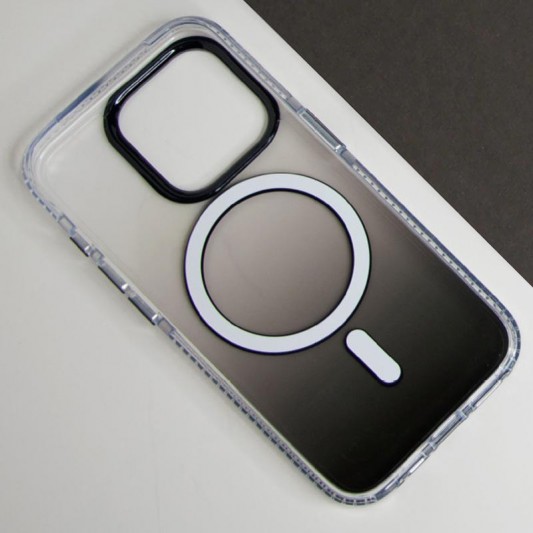 Чехол TPU+PC Shadow with MagSafe для Apple iPhone 14 Pro Max (6.7") Black - изображение 3
