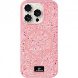 TPU чехол Bling World Rock Diamond with MagSafe для Apple iPhone 16 Pro Max (6.9"), Pink