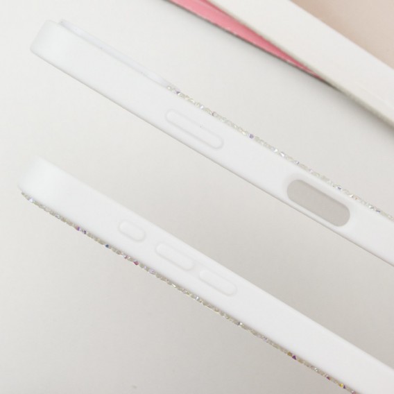 TPU чохол Bling World Rock Diamond with MagSafe для Apple iPhone 16 Pro Max (6.9"), White