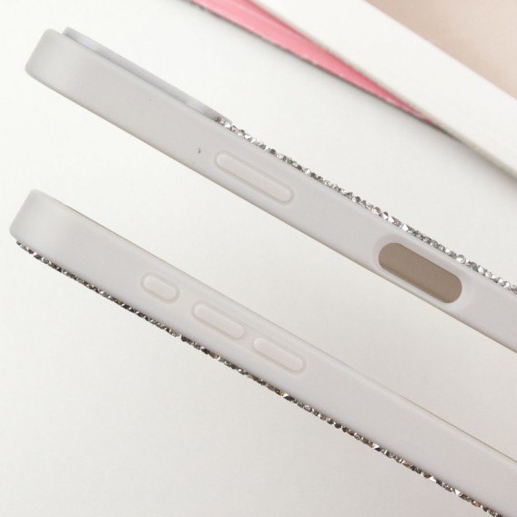 TPU чохол Bling World Rock Diamond with MagSafe для Apple iPhone 16 Pro Max (6.9"), Silver