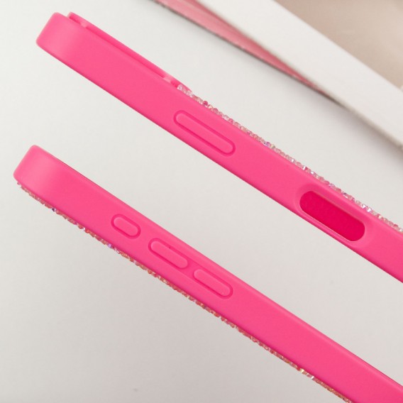 TPU чехол Bling World Rock Diamond with MagSafe для Apple iPhone 16 Pro (6.3"), Rose