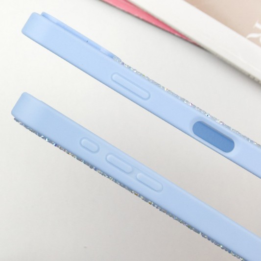 TPU чохол Bling World Rock Diamond with MagSafe для Apple iPhone 16 Pro (6.3"), Light blue - зображення 1 