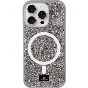 TPU чехол Bling World Rock Diamond with MagSafe для Apple iPhone 14 Pro Max (6.7") Grey