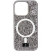 TPU чехол Bling World Rock Diamond with MagSafe для Apple iPhone 14 (6.1"), Grey