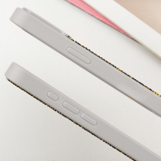 TPU чехол Bling World Rock Diamond with MagSafe для Apple iPhone 14 (6.1") Grey - изображение 1