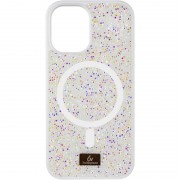 TPU чехол Bling World Rock Diamond with MagSafe для Apple iPhone 12 Pro Max (6.7") White