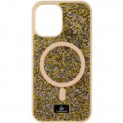 TPU чохол Bling World Rock Diamond with MagSafe для Apple iPhone 12 Pro Max (6.7") Gold