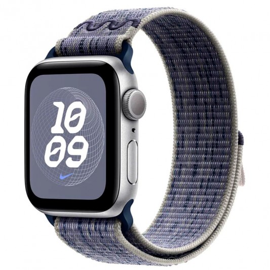 Ремешок Nike Sport Loop для Apple Watch 38/40/41/42mm(ser.10) Grey / Blue - изображение 1