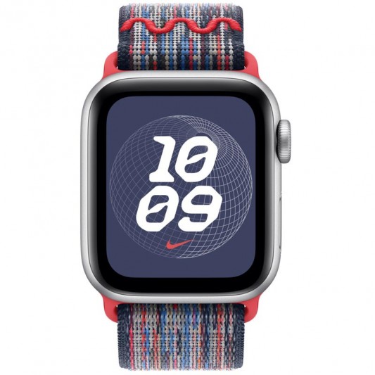 Ремешок Nike Sport Loop для Apple Watch 42(ser.1-3)/44/45/46/49mm Blue / Red - изображение 2
