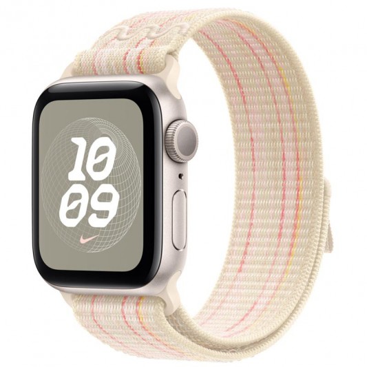 Ремешок Nike Sport Loop для Apple Watch 42(ser.1-3)/44/45/46/49mm Starlight / Pink - изображение 1