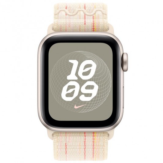 Ремешок Nike Sport Loop для Apple Watch 42(ser.1-3)/44/45/46/49mm Starlight / Pink - изображение 2