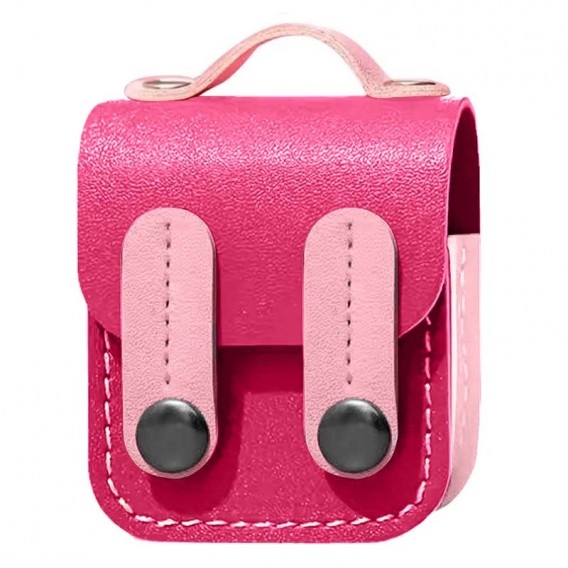 Шкіряний футляр Briefcase для навушників AirPods 1/2, Pink