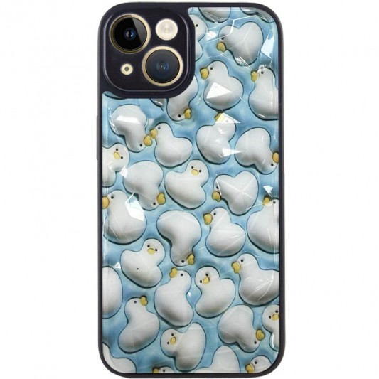 TPU+PC чехол Prisma Plushie для Apple iPhone 14 (6.1") Ducks - изображение 1