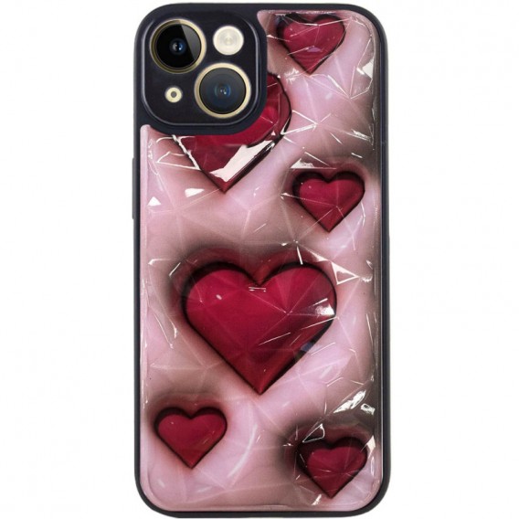 TPU+PC чехол Prisma Plushie для Apple iPhone 15 (6.1"), Hearts