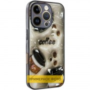 TPU+PC чехол Prisma Plushie для Apple iPhone 16 (6.1") Coffee
