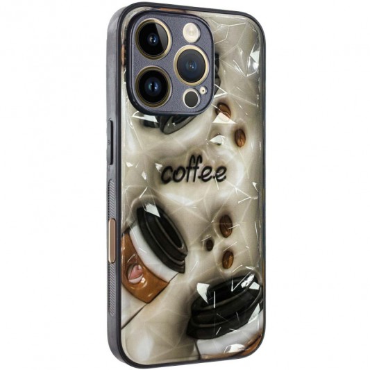 TPU+PC чехол Prisma Plushie для Apple iPhone 16 Pro Max (6.9") Coffee