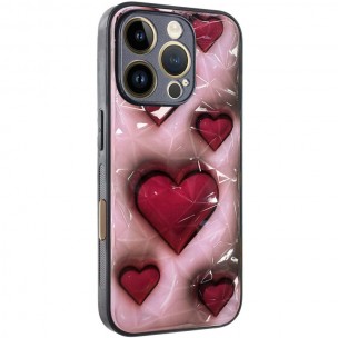 TPU+PC чохол Prisma Plushie для Apple iPhone 16 Pro Max (6.9") Hearts TPU+PC чохол Prisma Plushie для Apple iPhone 16 Pro Max (6.9") Hearts