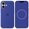 Чохол Silicone case (AAA) з Magsafe and Animation (button) для Apple iPhone 16 (6.1"), Ultramarine