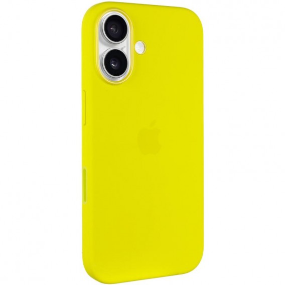 Чохол Silicone case (AAA) with Magsafe and Animation (button) для Apple iPhone 16 (6.1") Star Fruit
