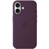 Чохол Silicone case (AAA) with Magsafe and Animation (button) для Apple iPhone 16 (6.1"), Plum