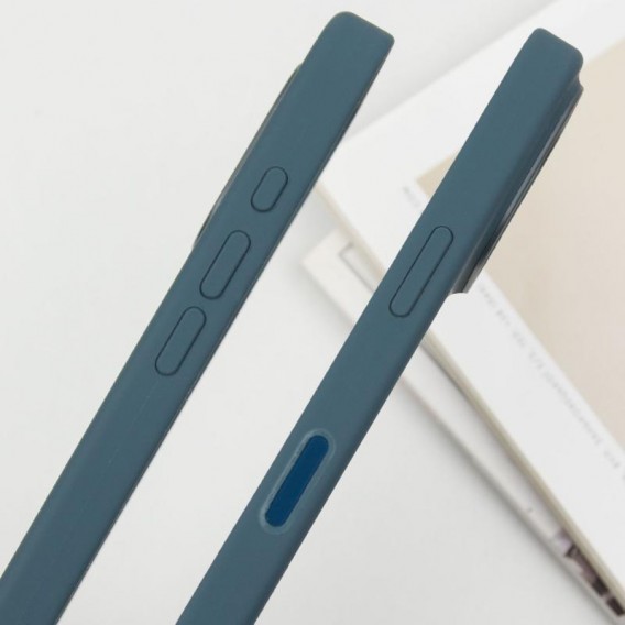 Чохол Silicone case (AAA) with Magsafe and Animation (button) для Apple iPhone 16 (6.1") Lake Green