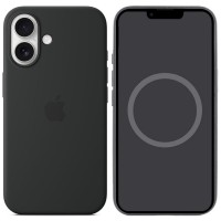 Чехол Silicone case (AAA) with Magsafe and Animation (button) для Apple iPhone 16 (6.1