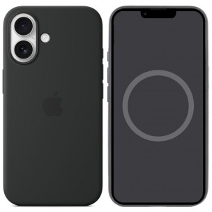 Чехол Silicone case (AAA) with Magsafe and Animation (button) для Apple iPhone 16 (6.1