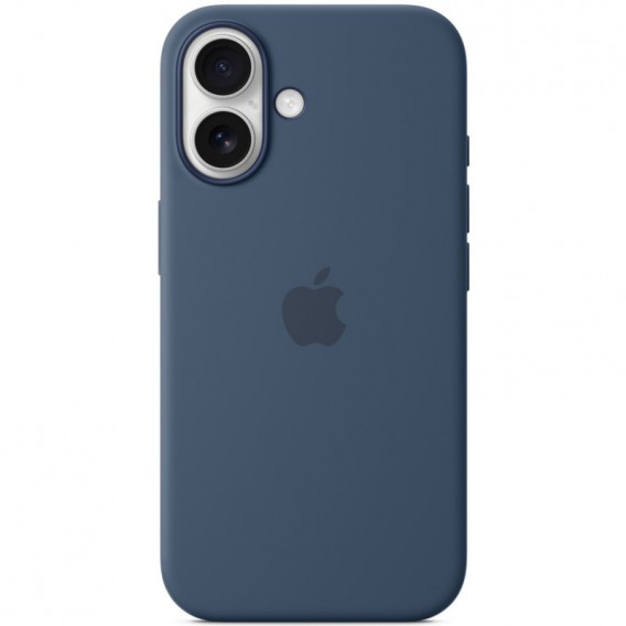 Чохол Silicone case (AAA) with Magsafe and Animation (button) для Apple iPhone 16 (6.1"), Denim