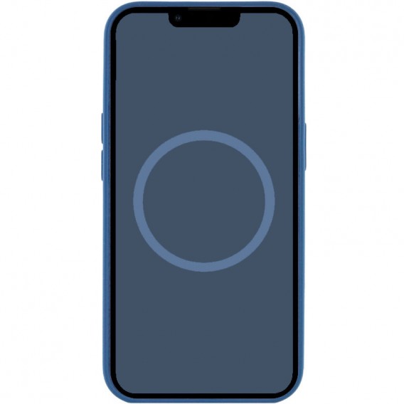 Чохол Silicone case (AAA) with Magsafe and Animation (button) для Apple iPhone 16 (6.1"), Denim