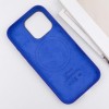 Чохол Silicone case (AAA) with Magsafe and Animation (button) для Apple iPhone 16 Pro (6.3") Ultramarine