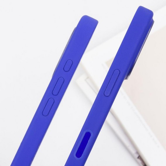 Чохол Silicone case (AAA) with Magsafe and Animation (button) для Apple iPhone 16 Pro (6.3") Ultramarine