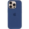 Чохол Silicone case (AAA) with Magsafe and Animation (button) для Apple iPhone 16 Pro (6.3") Denim